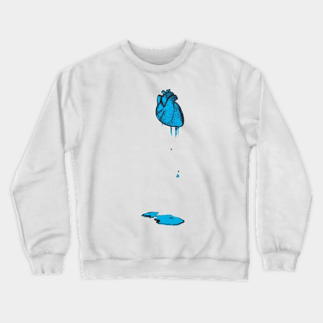 Cold Hearted Crewneck Sweatshirt by ANTICLOTHESdotCOM